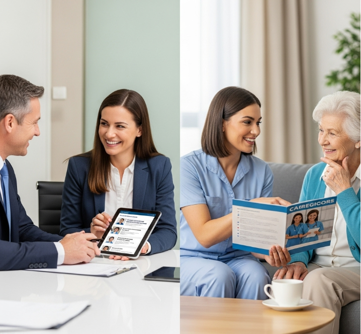 Reliable home care agency team